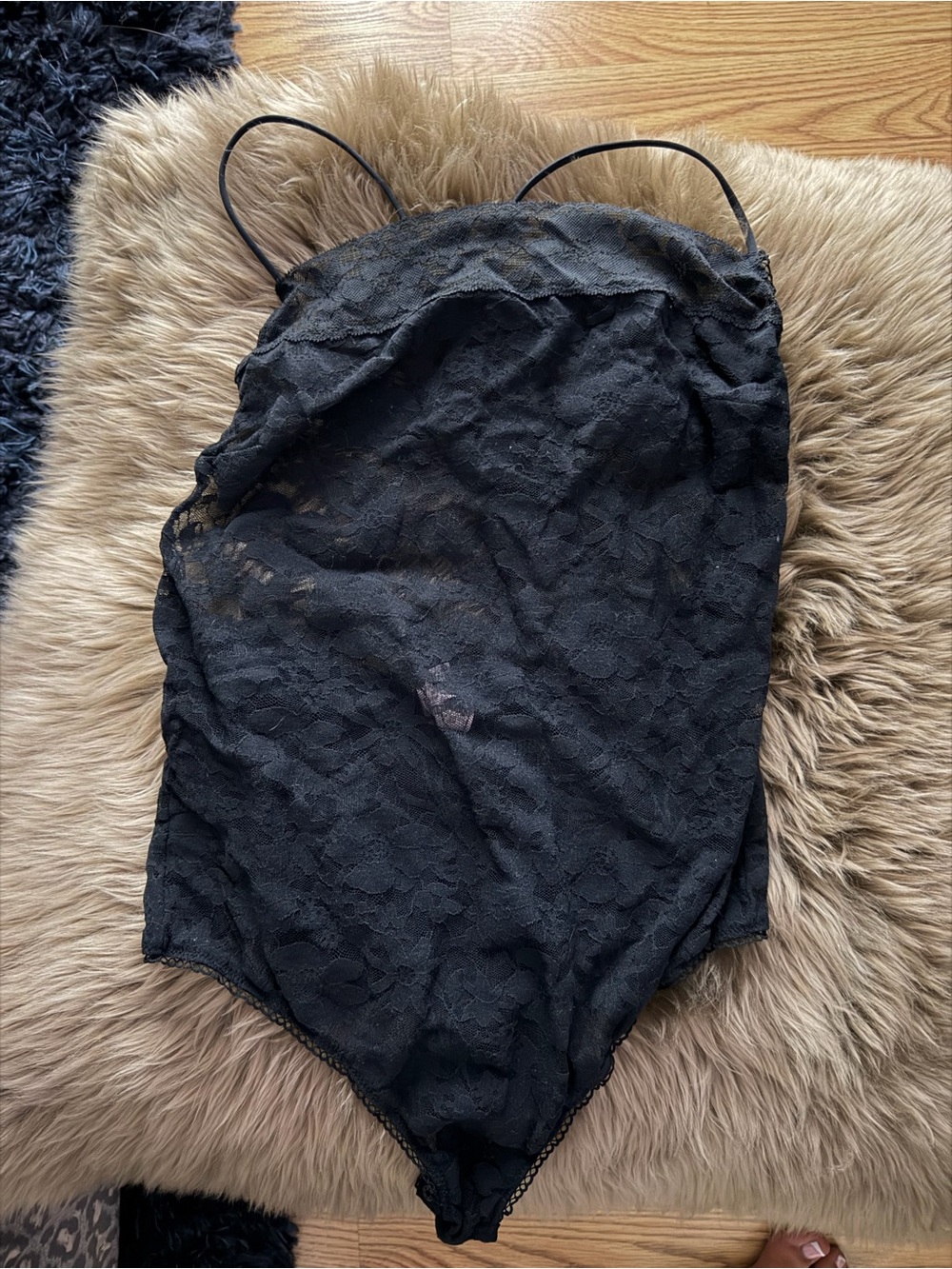 Victoria Secret Black Lace Bodysuit